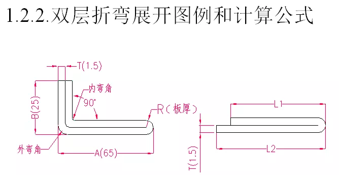 雙層折彎展開圖